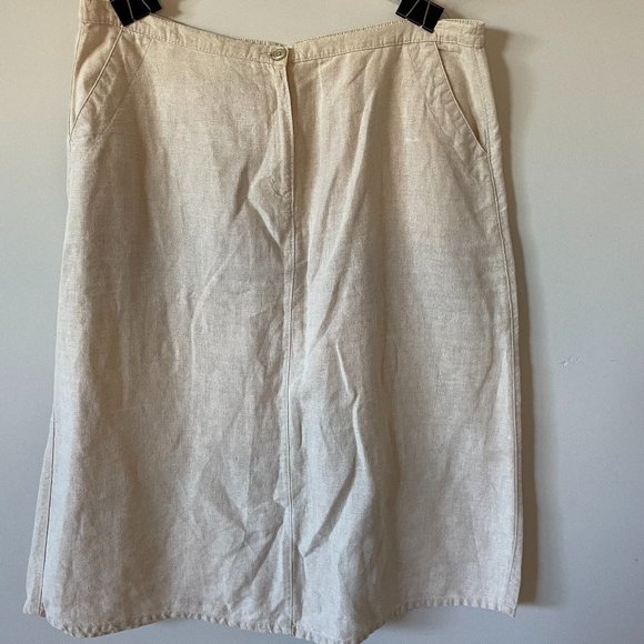 LLBean Linen Skirt *Host Pick - Picture 1 of 2